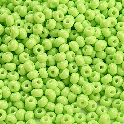 Imitation Jade 3/0 Glass Seed Beads SEED-Z001-A-B02-1