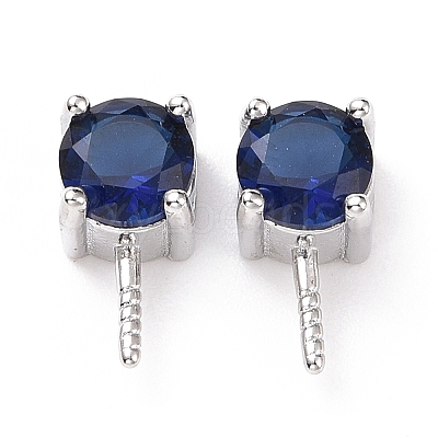 Rhodium Plated 925 Sterling Silver Peg Bails STER-D035-47P-1