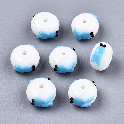 Handmade Bumpy Lampwork Beads LAMP-S194-004B-1
