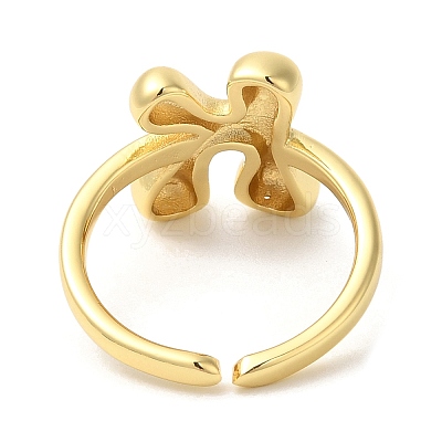 Brass Open Cuff Rings RJEW-U008-06K-G-1