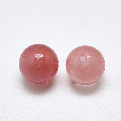 Cherry Quartz Glass Beads G-T122-25A-01-1