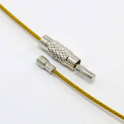 201 Stainless Steel Wire Necklace Cord TWIR-SW001-6-1