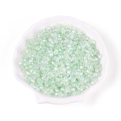 Transparent Spray Painted Glass Beads X1-EGLA-N018-4mm-04-1