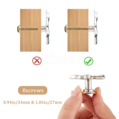 4Pcs Alloy Rhinestone Drawer Knobs AJEW-GF0007-43-1