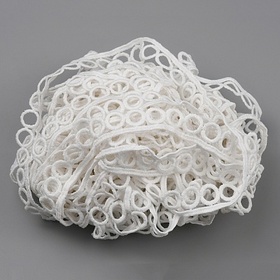 Polyester Lace Trims OCOR-WH0082-05G-1