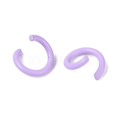 Spray Painted Iron Open Jump Rings IFIN-T017-04B-15-1