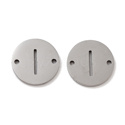 Non-Tarnish 201 Stainless Steel Hollow Flat Round Links FIND-R149-03I-P-1