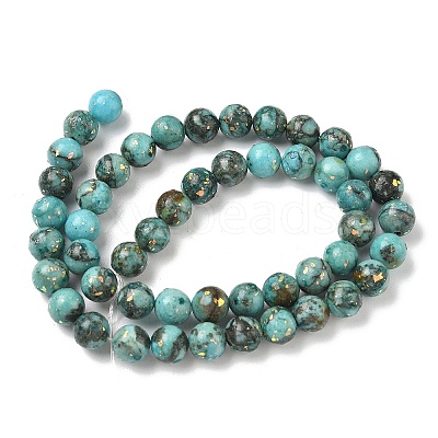 Dyed Natural Dolomite Beads Strands G-D337-8mm-D01-1