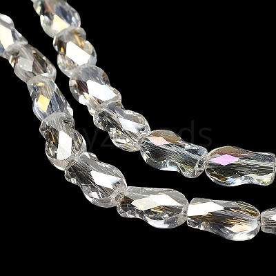 Electroplate Glass Beads Strands EGLA-P066-01A-AB08-1