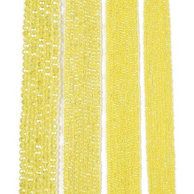 Electroplate Glass Beads Strands EGLA-A044-T1mm-B29-1