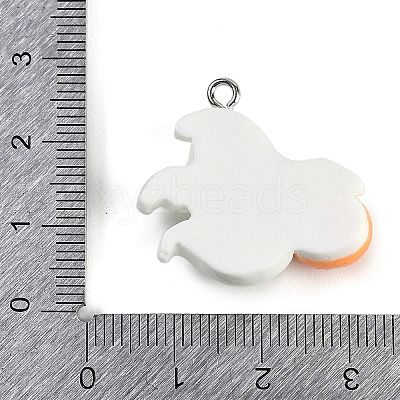 Halloween Theme Resin Pendants RESI-M046-01K-02-1
