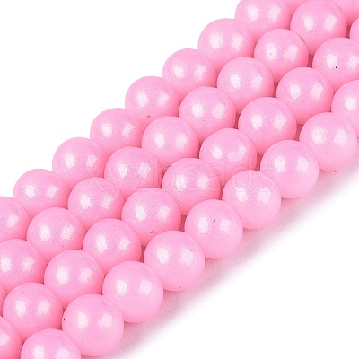Baking Paint Glass Pearl Beads Strands LS-DGLA-ZX001-05B-10-1