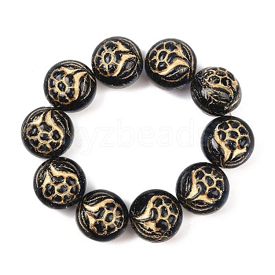 Czech Pressed Glass Beads GLAA-I061-50-1