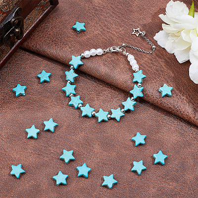 Synthetic Howlite Bead Strands G-AR0003-51-1