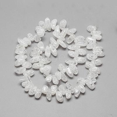 Natural Crackle Quartz Crystal Beads Strands G-R439-22A-1