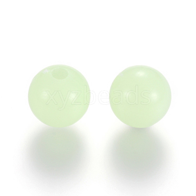 Luminous Acrylic Round Beads X-LACR-R002-8mm-01-1