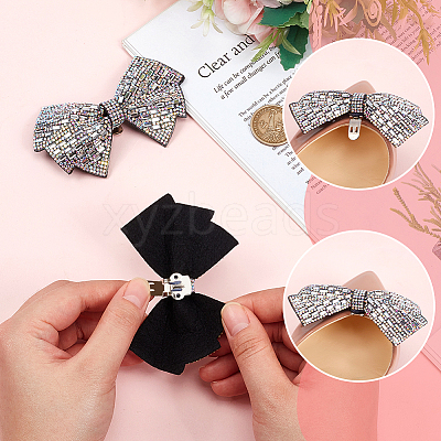 2Pcs Cloth with Rhinestone Shoe Buckle Clips FIND-FH0008-78A-1