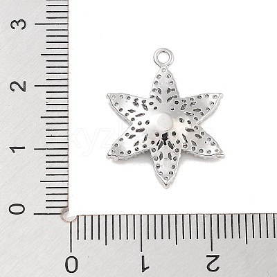 Brass Pave Clear Cubic Zirconia Pendants LS-KK-Z061-09P-02-1