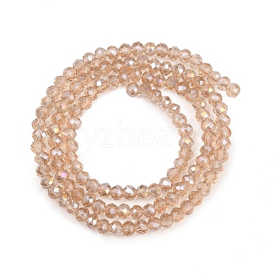 Electroplate Glass Beads Strands EGLA-R048-2mm-33-1