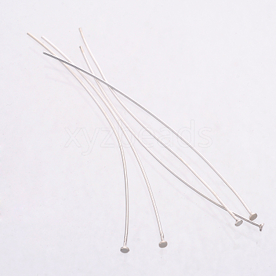 925 Sterling Silver Flat Head Pins X-STER-K017-50mm-S-1