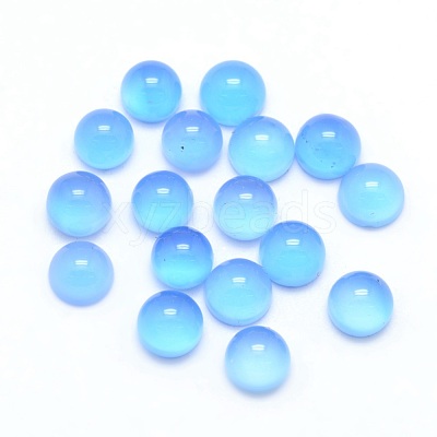 Natural Agate Cabochons G-P393-R01-4mm-1