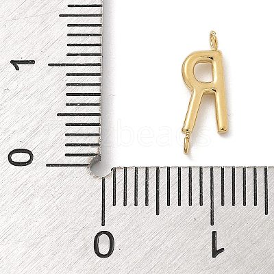 304 Stainless Steel Letter Connector Charms LS-STAS-M108-01G-18-1