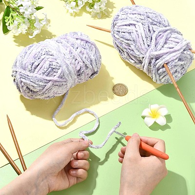 Super Bulky Chenille Polyester Yarn YCOR-FZC0001-01A-1