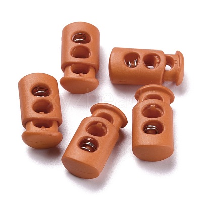 Plastic Spring Cord Lock Stopper Cylinder FIND-I013-A08-1