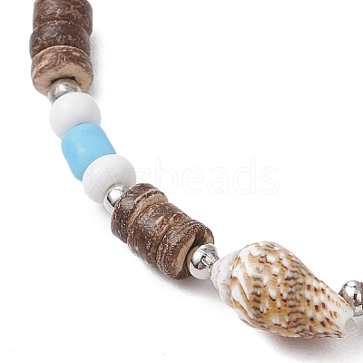 3Pcs 3 Styles Summer Beach Starfish Turtle Shell Shape Adjustable Anklets AJEW-AN00635-1