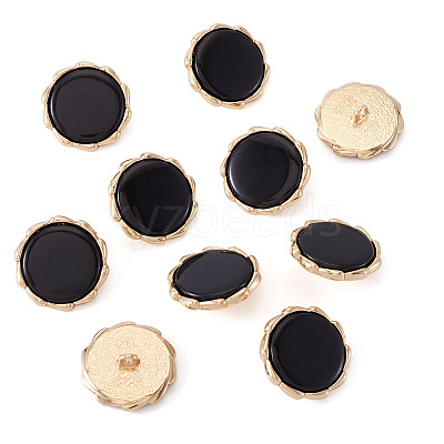 10Pcs Alloy Resin Shank Buttons BUTT-TA0001-36A-1