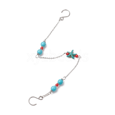 Adjustable Double Hanging Decorations HJEW-JM03475-1