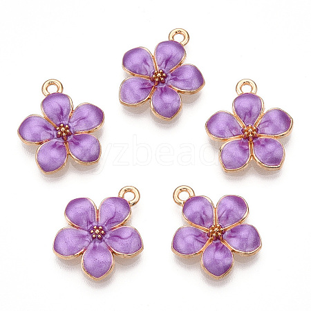 Zinc Alloy Enamel Pendants PALLOY-I124-10G-D-1