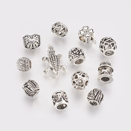 Alloy European Beads MPDL-L016-02M-1