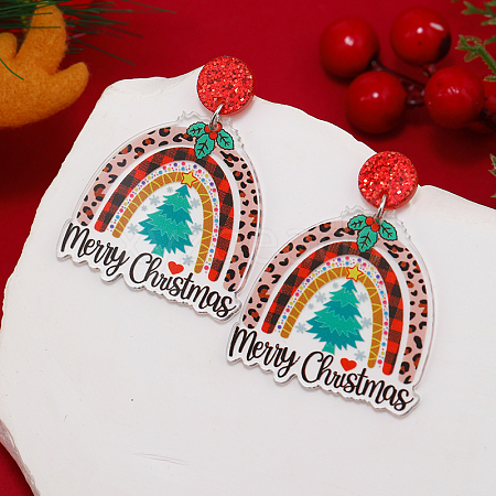 Christmas Acrylic Stud Earrings SK8065-26-1