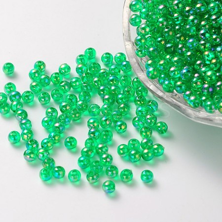 Eco-Friendly Transparent Acrylic Beads PL733-8-1