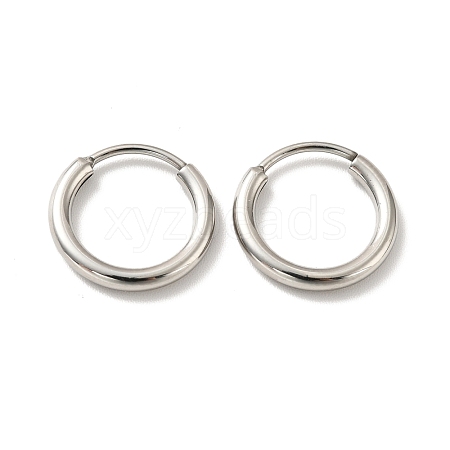 Tarnish Resistant 201 Stainless Steel Huggie Hoop Earrings STAS-H164-04P-1