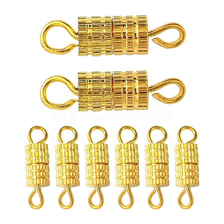 20Pcs Brass Screw Clasps KK-YW0002-40G-1