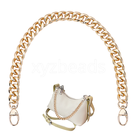 Aluminum Curban Chain Bag Handles FIND-WH0127-14D-G-1