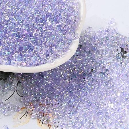 AB Color Plated Glass Seed Beads SEED-L011-06B-13-1