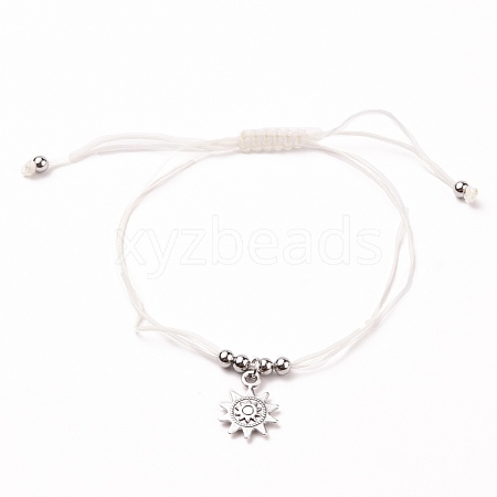 Braided Nylon Thread Anklets AJEW-AN00335-02-1