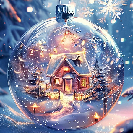 Christmas Themed DIY Diamond Painting Kit PW-WG4C4AD-08-1