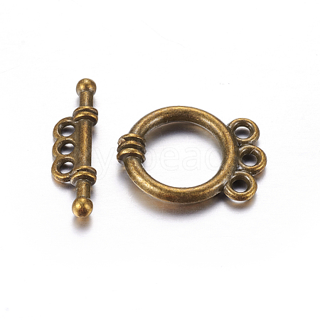 Tibetan Style Alloy Toggle Clasps LS-K0P3A071-1