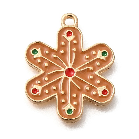 Christmas Theme Alloy Enamel Pendants ENAM-Q509-01KCG-06-1