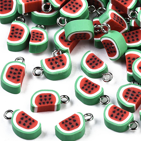 Handmade Polymer Clay Charms X-CLAY-T016-53-1