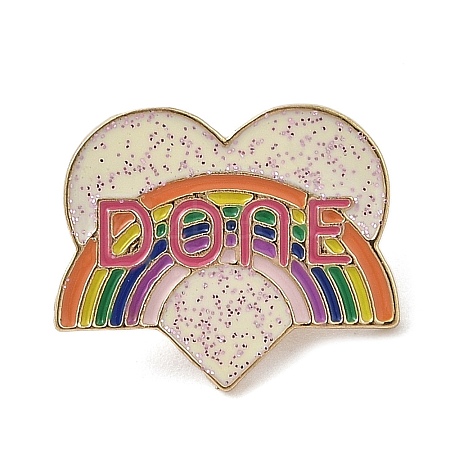 Rainbow Enamel Pins JEWB-M066-02G-01-1