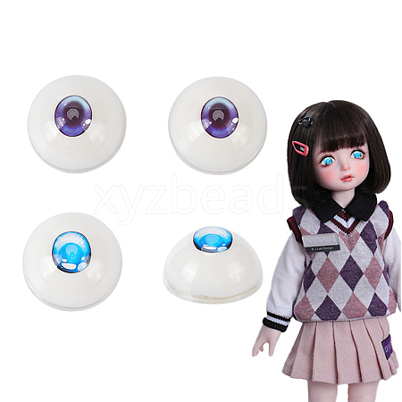   4Pcs 2 Style Acrylic Craft Eyes DIY-PH0009-90-1