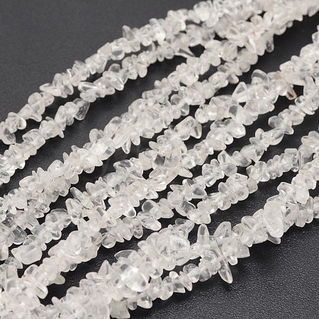 Chips Natural Quartz Crystal Beads Strands G-N0164-30-1