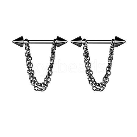 304 Stainless Steel Nipple Rings WG03B2E-01-1