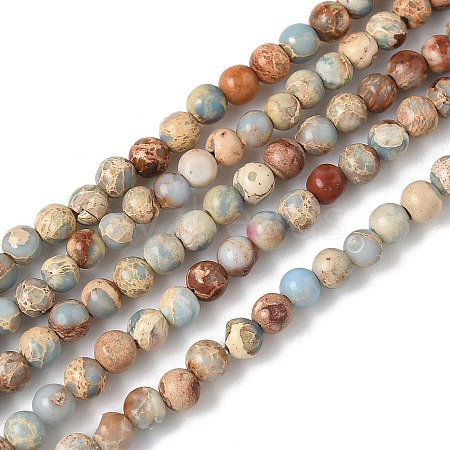 Dyed Natural Regalite/Imperial Jasper/Sea Sediment Jasper Beads Strands G-B124-C05-04-1