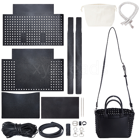 DIY PU Leather Women's Tote Bag Making Kits DIY-WH0349-203A-1